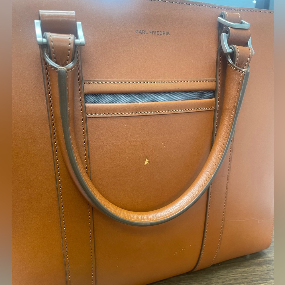 Carl friedrik double zipper briefcase